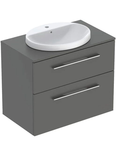 Geberit Selnova Square Set mosdószekrény mosdóval 79x70 cm,