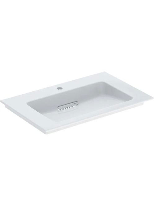 Geberit ONE mosdó hátsó lefolyóval 75x48 cm túlfolyó nélkül,