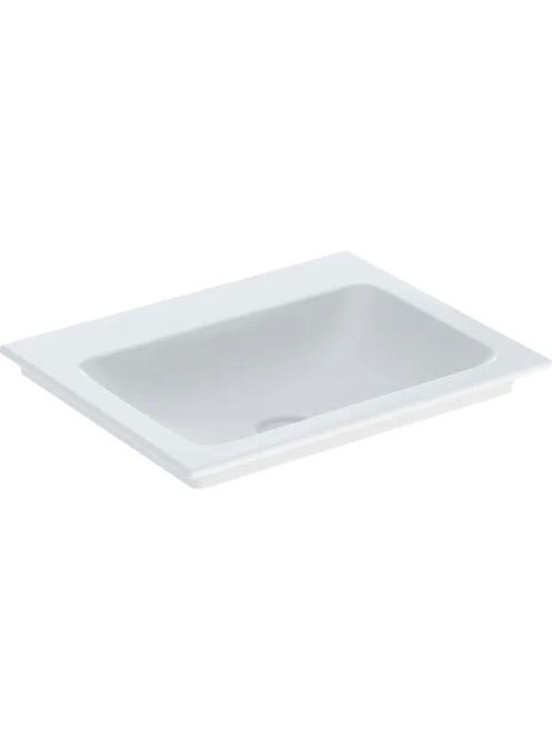 Geberit One beépíthető mosdó 60x48 cm csaplyuk és túlfolyó n