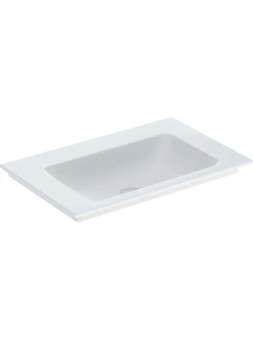 Geberit One beépíthető mosdó 75x48 cm csaplyuk és túlfolyó n