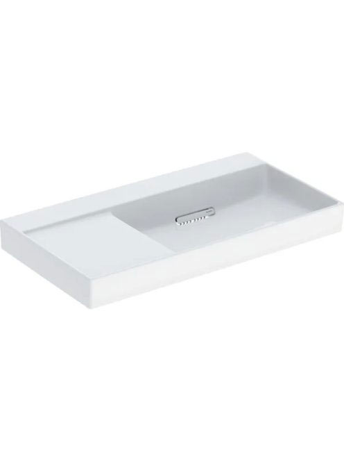 Geberit One jobbos mosdó 90x48 cm, KeraTect, túlfolyó és csa