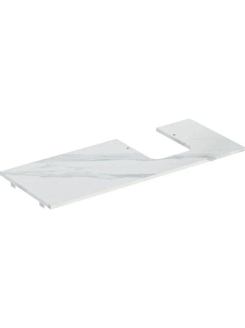 Geberit One márványhatású mosdópult jobb oldali kivágással,