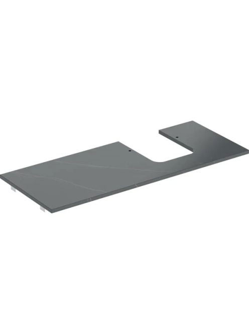 Geberit One márványhatású mosdópult jobb oldali kivágással,