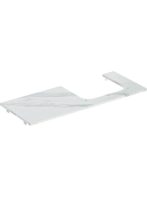 Geberit One márványhatású mosdópult jobb oldali kivágással,