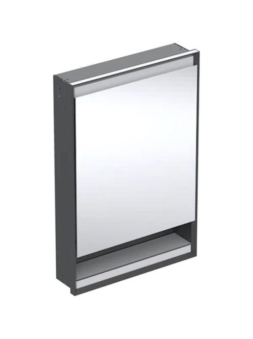 Geberit One balra nyíló tükrös szekrény polccal és világítás