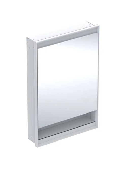 Geberit One jobbra nyíló tükrös szekrény polccal és világítá