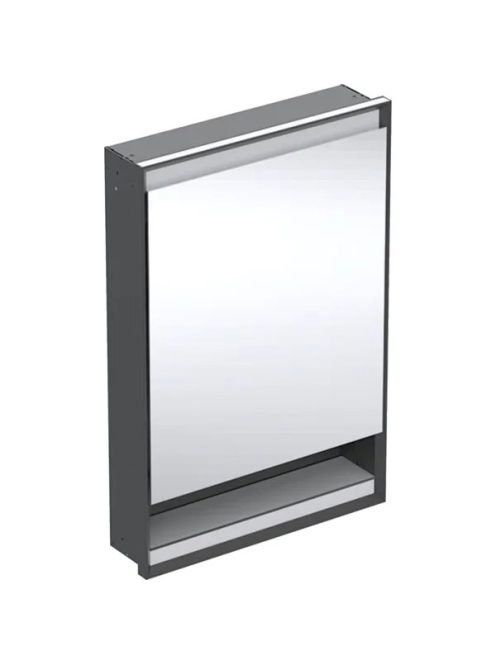 Geberit One jobbra nyíló tükrös szekrény polccal és világítá