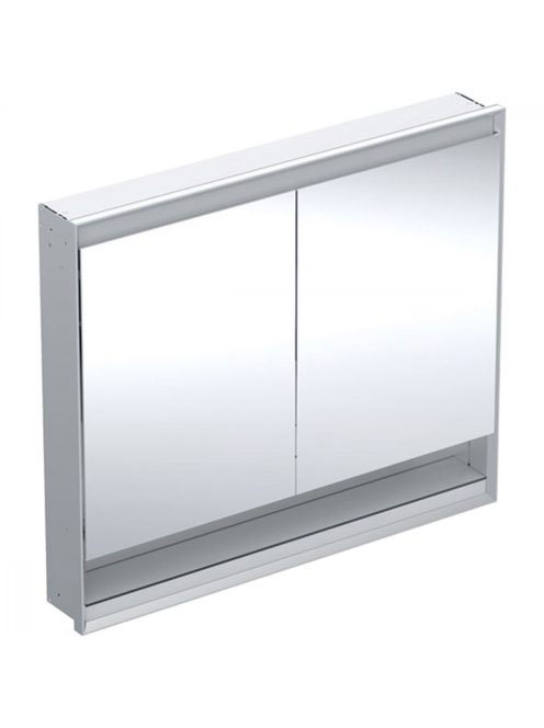 Geberit One 2 ajtós tükrös szekrény nyitott polccal 90x105,