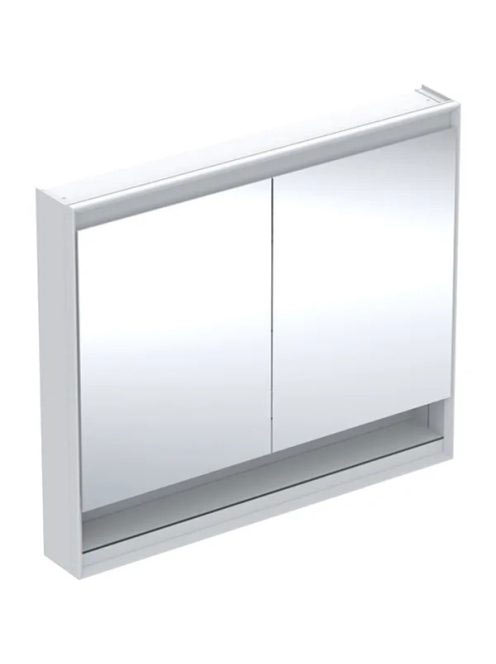 Geberit One tükrös szekrény nyitott polccal és világítással