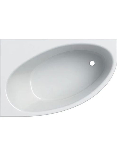 Geberit Selnova 150x100 cm aszimmetrikus fürdőkád lábakkal,