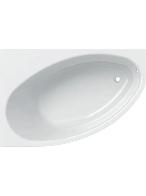 Geberit Selnova 160x100 cm aszimmetrikus fürdőkád lábakkal,