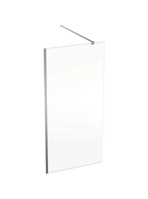 Geberit GEO Walk-In fix oldalfal 100x200 cm átlátszó üveg, R