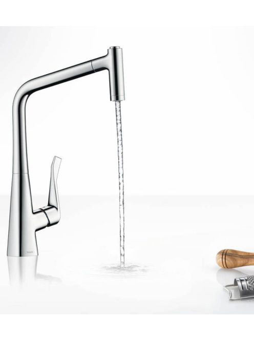 Hansgrohe Metris mosogató csaptelep kihúzható zuhanyfejjel 14820000