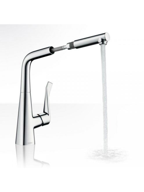 Hansgrohe Metris mosogató csaptelep kihúzható kifolyóval 14821000