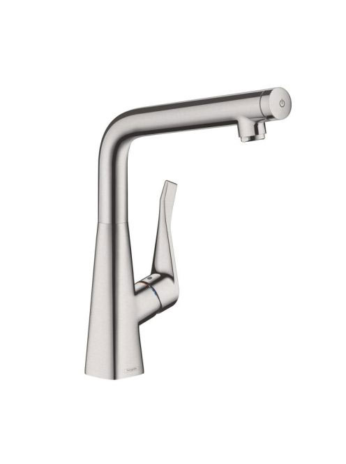 Hansgrohe Metris Select M71 rozsdamentes acél hatású konyhai csaptelep 14883800
