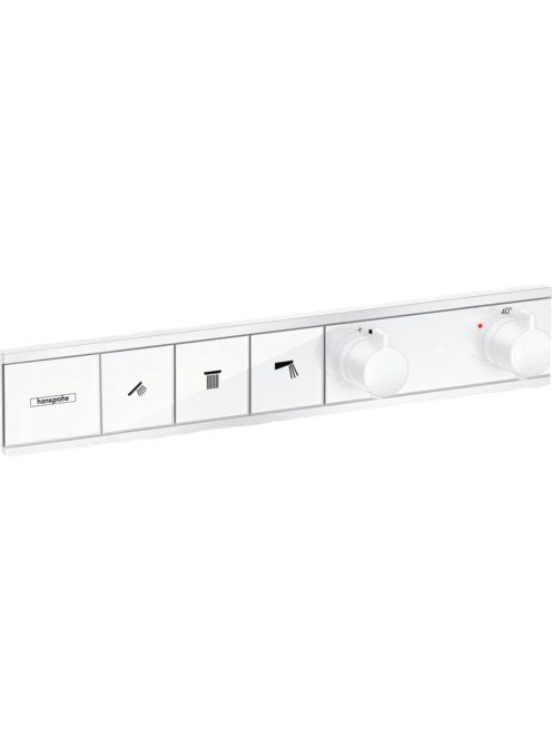 Hansgrohe RainSelect 3 funkciós termosztát falsík alatti telepítéshez, matt fehér 15381700