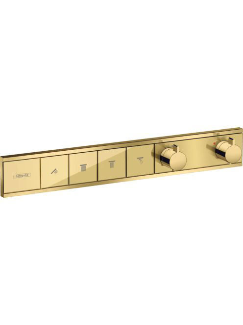 Hansgrohe RainSelect polírozott arany hatású termosztát falsík alatti szereléshez 15382990