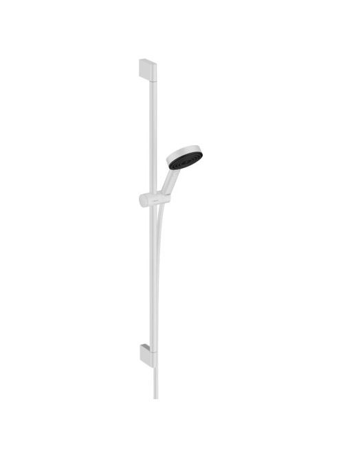 Hansgrohe Pulsify Select S zuhanyszett 105, 3 jet Relaxation EcoSmart, 90 cm zuhanyrúd, matt fehér 24171700