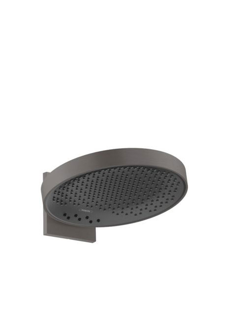 Hansgrohe Rainfinity 360 3jet, szálcsiszolt fekete/króm fejzuhany fali csatlakozással 26234340