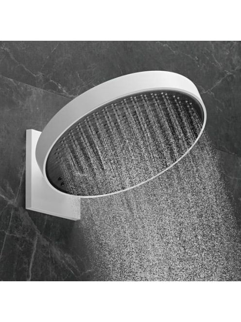 Hansgrohe Rainfinity 360 3jet, matt fehér fejzuhany fali csatlakozással 26234700
