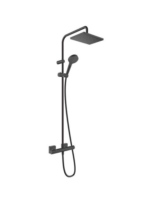 Hansgrohe Vernis Shape Zuhanyrendszer 230, 1 jet, termosztáttal matt fekete 26286670