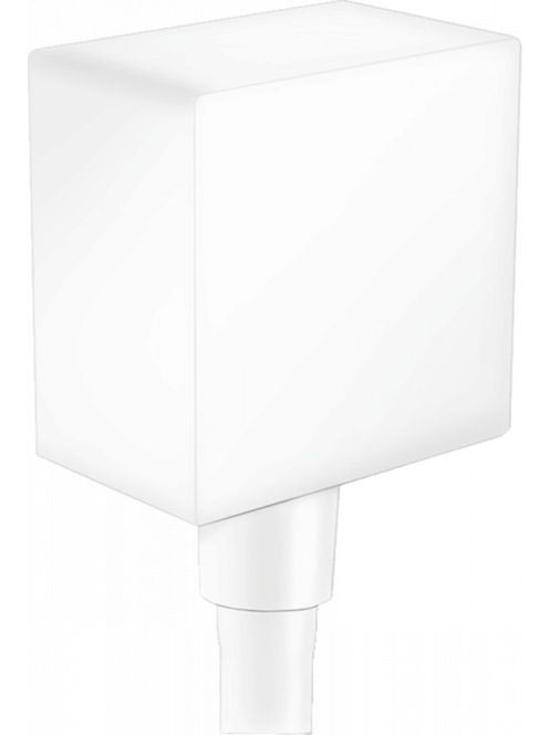 Hansgrohe FixFit csőcsatlakozás matt fehér Square visszafoly