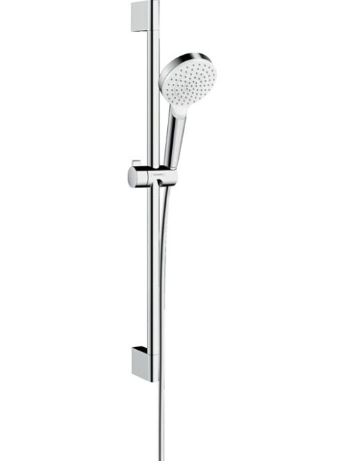 Hansgrohe Crometta zuhanyszett 1jet 65 cm-es zuhanyrúddal, EcoSmart, fehér/króm 26535400
