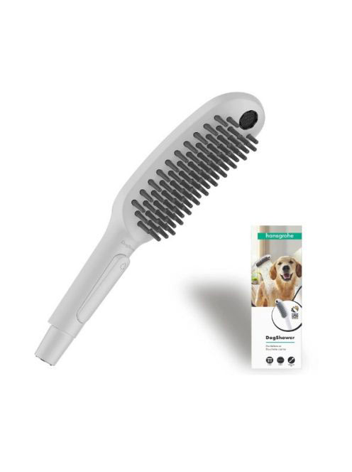 Hansgrohe Dogshower 150 kézizuhany kutyák részére 3 funkciós masszírozó szilikonfúvókákkal, matt fehér 26640700