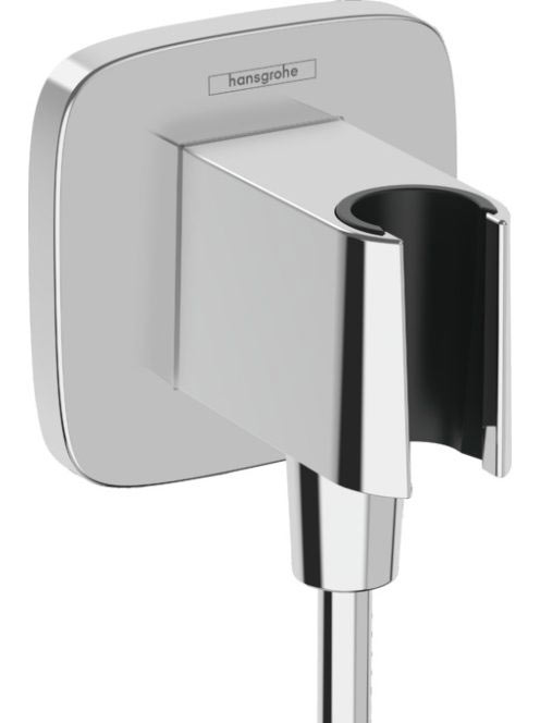 Hansgrohe FixFit Q zuhanytartó fali csatlakozóval, króm 26887000