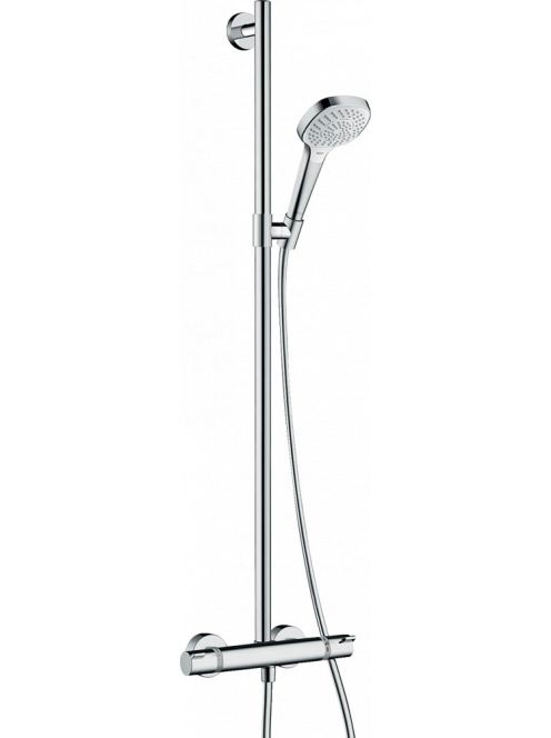 Hansgrohe Croma Select E Multi SemiPipe termosztáttal, króm/fehér 27248400