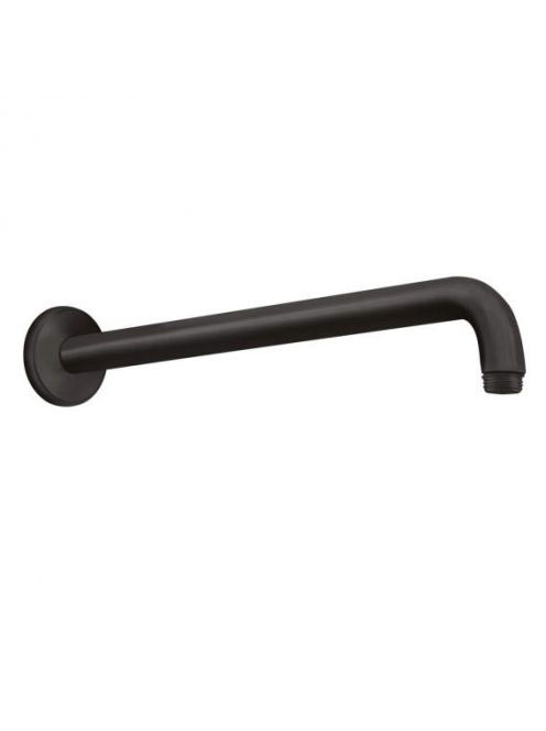 Hansgrohe matt fekete zuhanykar 389 mm 27413670 - Fürdőszoba