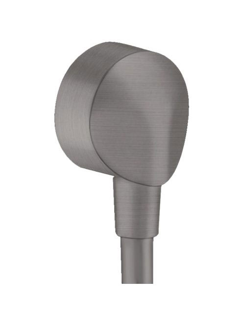 Hansgrohe Fixfit E fali szálcsiszolt fekete/króm csatlakozó