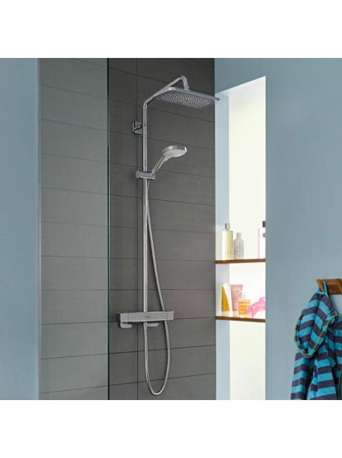 Hansgrohe Croma E zuhanyrendszer 280 1jet termosztáttal, EcoSmart, króm 27660000
