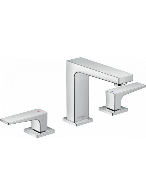 Hansgrohe Metropol 110 3-lyukú karos mosdócsaptelep push-ope