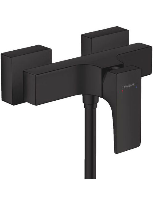 Hansgrohe Metropol falsíkon kívüli matt fekete zuhanycsaptelep 32560670