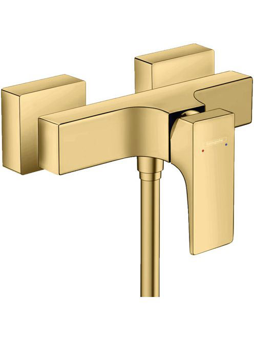 Hansgrohe Metropol falsíkon kívüli polírozott arany hatású zuhanycsaptelep 32560990