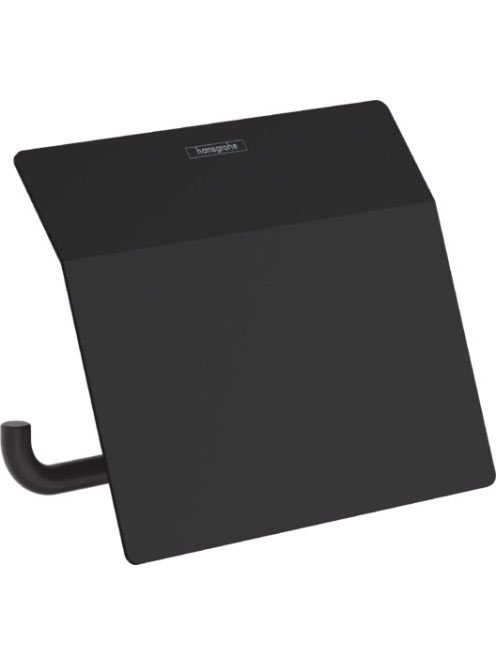 Hansgrohe AddStoris WC papír tartó fedlappal matt fekete 41753670