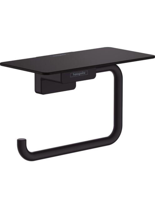 Hansgrohe AddStoris WC papír tartó, polccal matt fekete 41772670