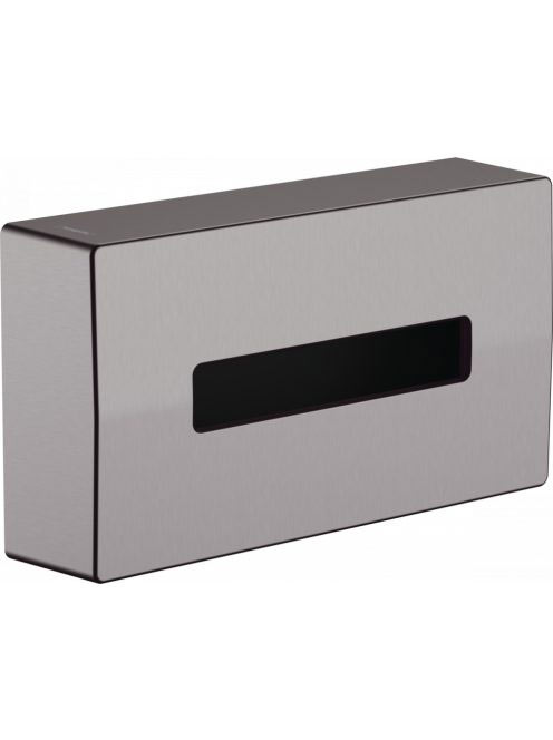 Hansgrohe AddStoris papírzsebkendő tartó, szálcsiszolt fekete króm 41774340