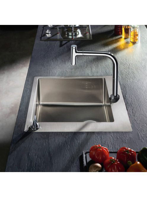 Hansgrohe C71-F450-06 mosogatótálca és csaptelep kombináció 450 43201000