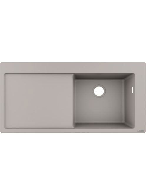 Hansgrohe S51 S514-F450 Beépített SilicaTec mosogató csepegtetővel, betonszürke 43314380