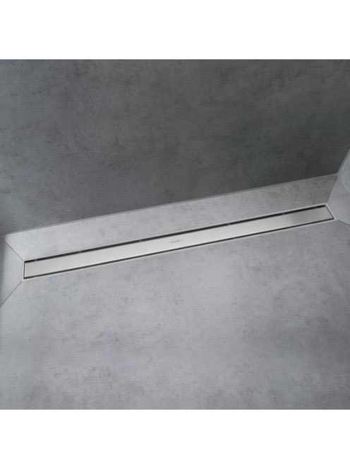 Hansgrohe RainDrain Match Zuhanylefolyó 80 cm, állítható magasságú kerettel, rozsdamentes acél 56038800