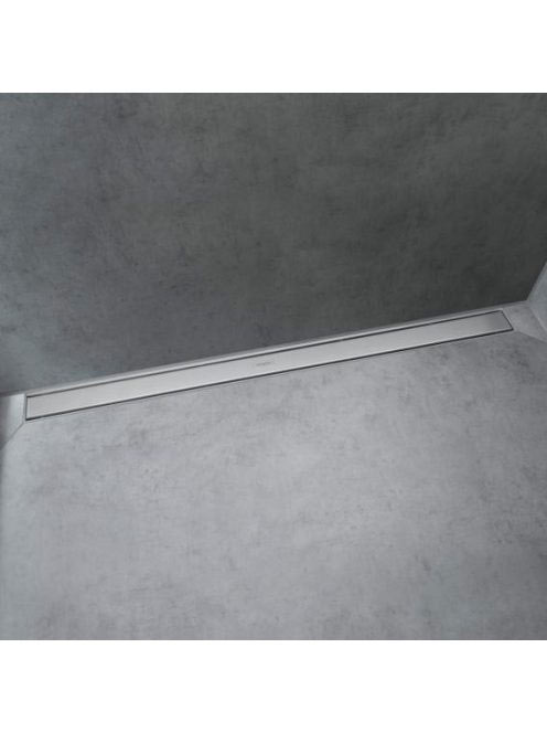 Hansgrohe RainDrain Match Zuhanylefolyó 90 cm, állítható magasságú kerettel, rozsdamentes acél 56040800