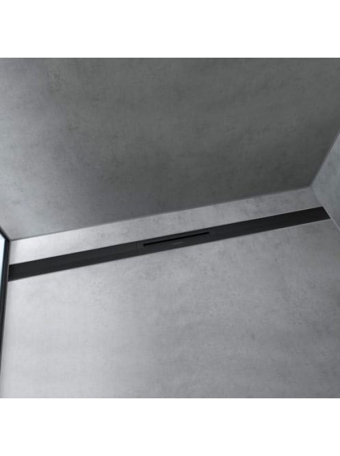 Hansgrohe RainDrain Flex vágható zuhanylefolyó 100 cm, matt fekete 56046670