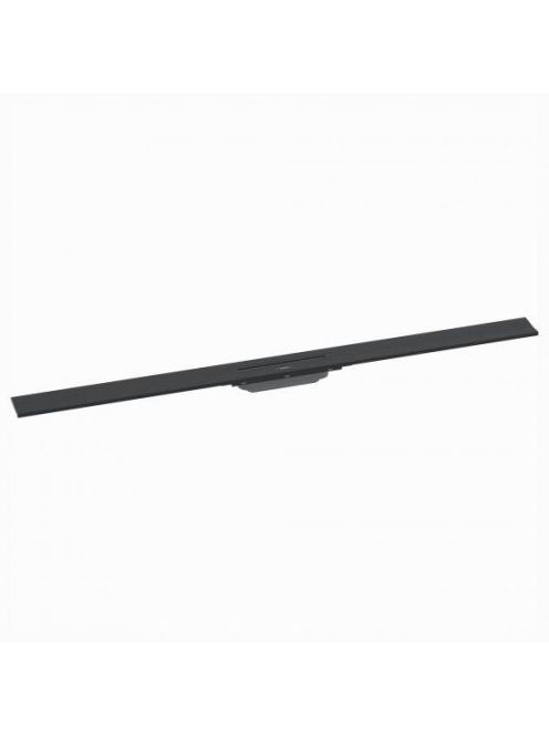 Hansgrohe RainDrain Flex oldalfal mellé zuhanylefolyó 120 cm, vágható, matt fekete 56054670