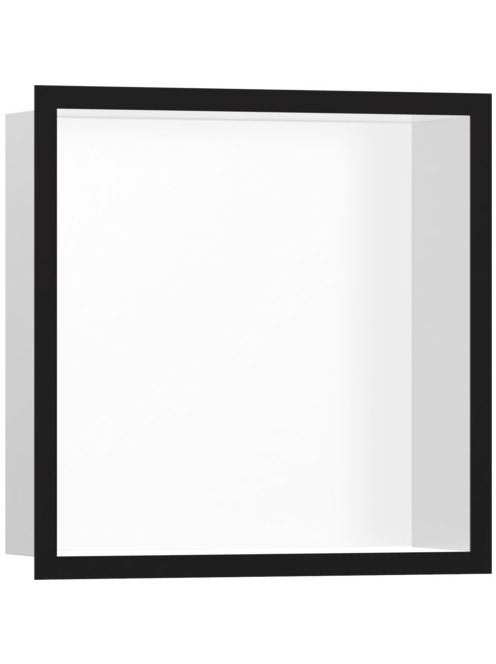 Hansgrohe XtraStoris Individual Falfülke integrált kerettel, 30 x 30 x 10 cm matt fehér/matt fekete 56099670