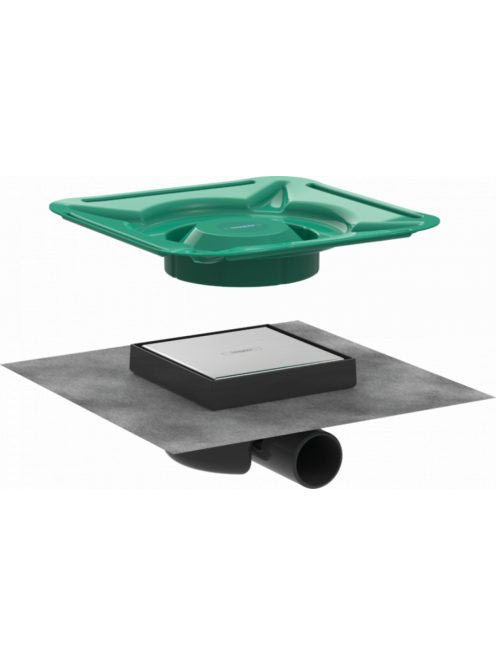 Hansgrohe RainDrain Spot Folyóka 15 x 15 cm rostély, cserélh