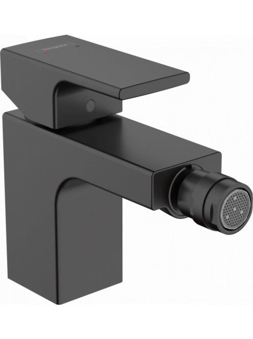 Hansgrohe Vernis Shape Egykaros szögletes bidé csaptelep fém automata lefolyógarnitúrával 71219670