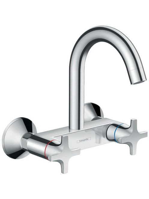 Hansgrohe Logis M32 Kétkaros konyhai csaptelep magas kifolyóval ECO 71284000