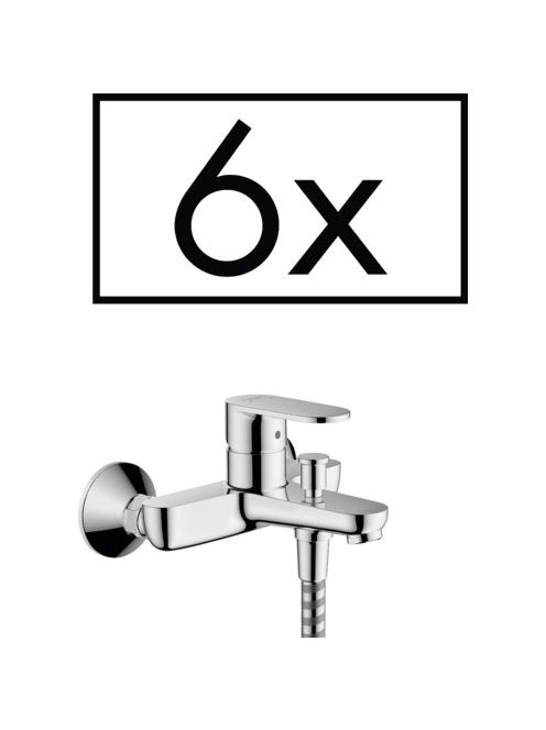 Hansgrohe Vernis Blend egykaros kádcsaptelep falsíkon kívüli szereléshez, projekt csomag (6db kádcsaptelep) króm 71447000